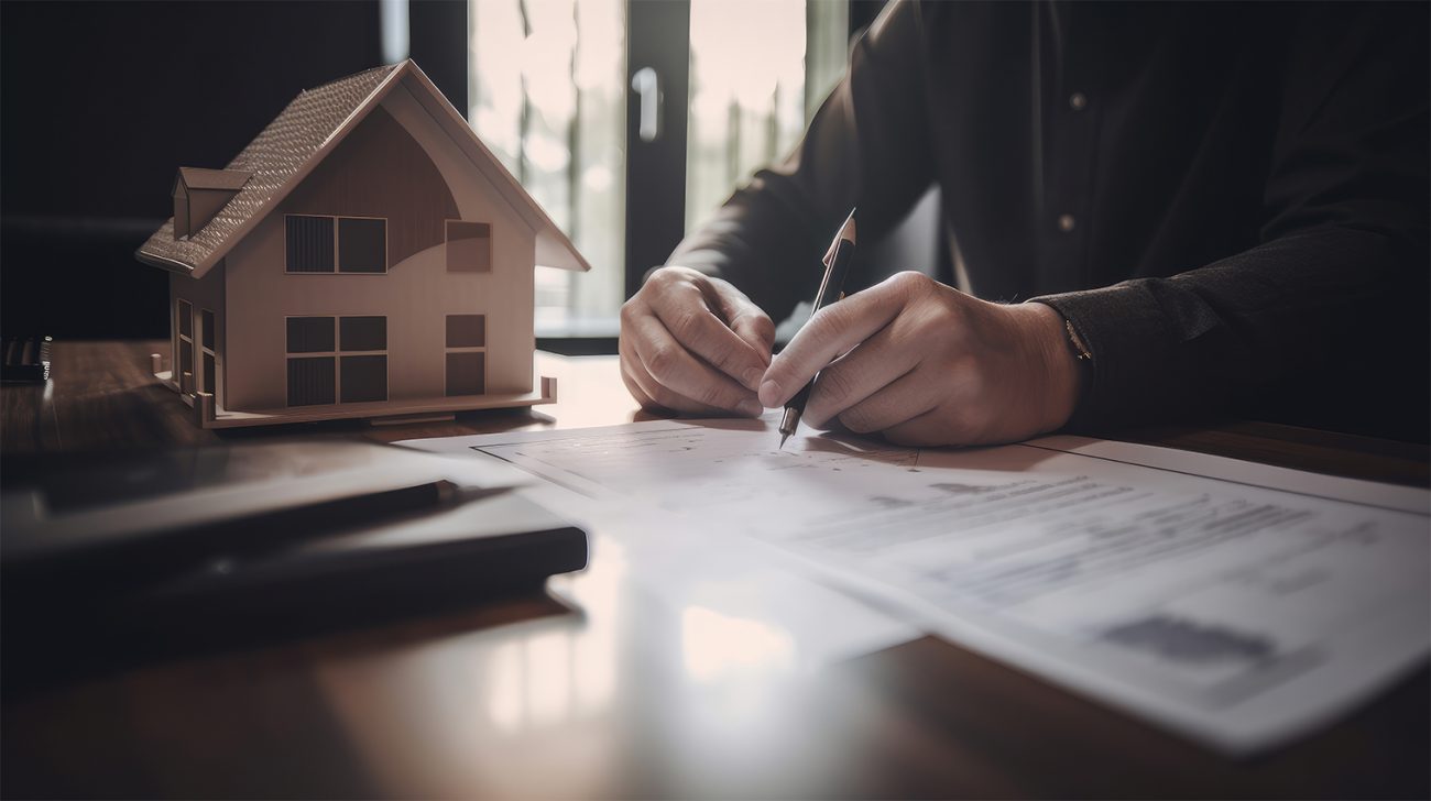 real-estate-agent-background-illustration-ai-generative